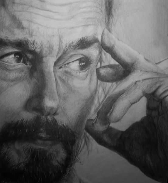 Tarafımdan çizildi. Karakalem 35×50 cm ebatlarındaa. Buyurur musunuz?