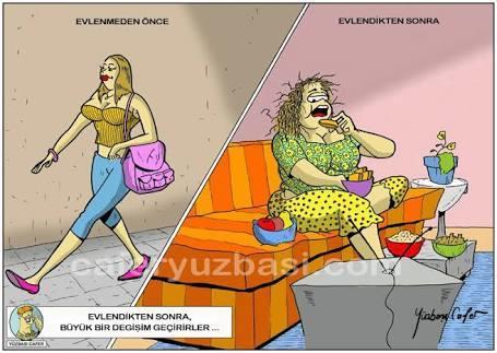 Evlendikten sonra hangi taraf değişir ?