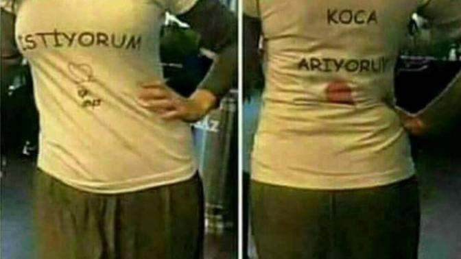 Dul veya bekar kizlar bu tisörtü tercih edermi?