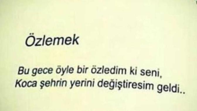 Özlediğin biri var mı?