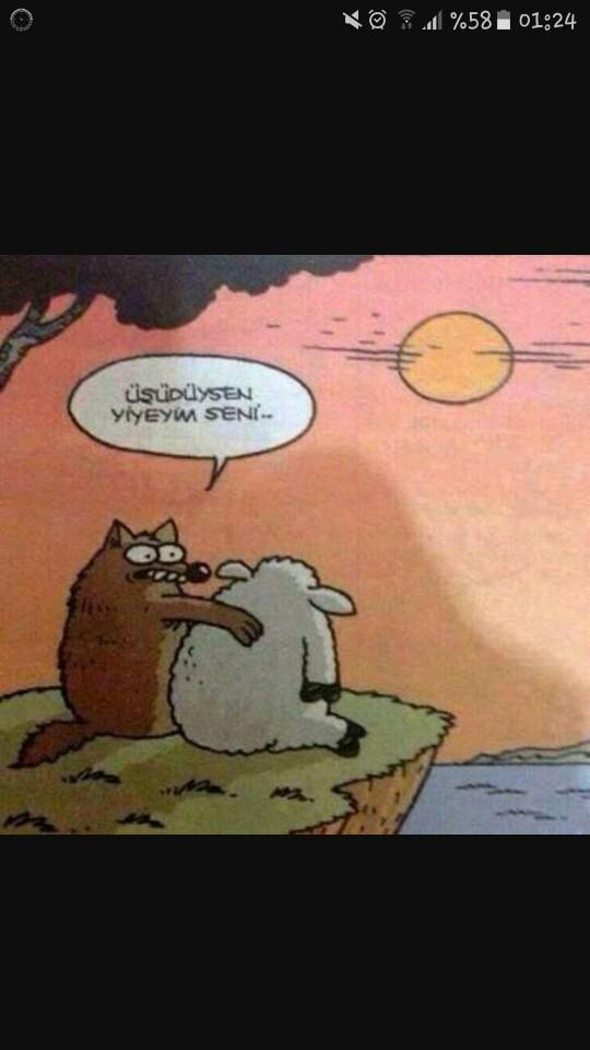 Size birisi üşüdüysen yiyeyim seni dese?