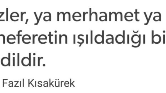 Güne güzel bir söz bırakalım?