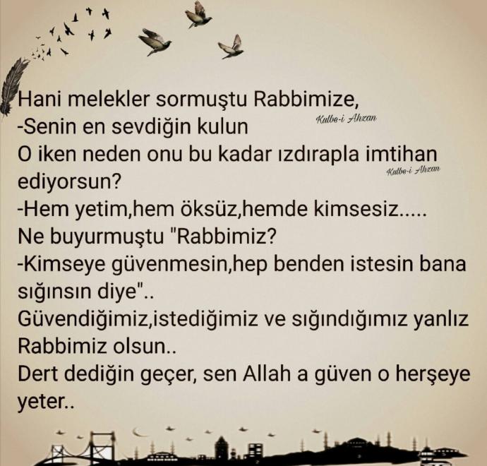Zor günlerimiz de kime sığınıyoruz ?