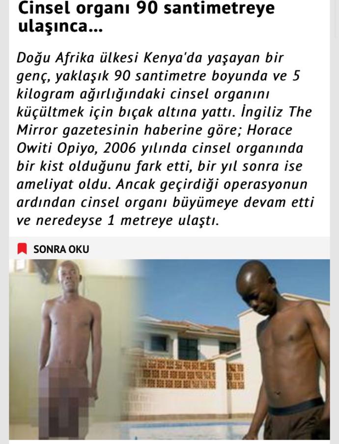 Cinsel organı 90 cm olan bir erkeğe bakış açınız nasıl olurdu?