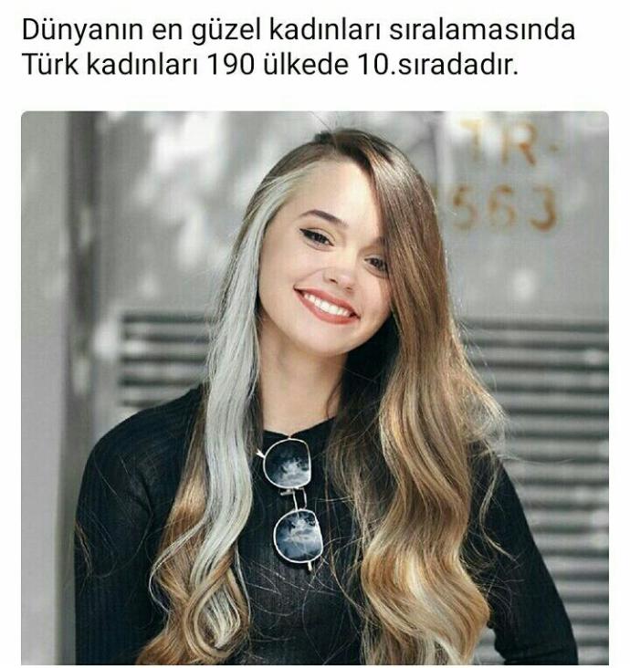 Dünya sıralamasında türk kadının güzelliği? 