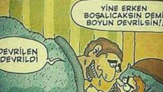 Sevmek bir ömür sürer sevişmek 1 dk cik mi yani?