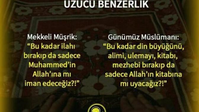 Sadece Kuran yeterli midir? Allah yeter diyor ama inanmayan beri gelsin?