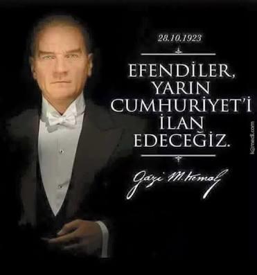 29 Ekim Cumhuriyet Bayramımız kutlu olsun! Ve 29 Ekimin sizin için anlam ve önemi nedir?