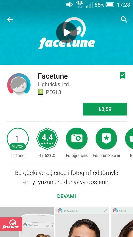 facetune her ay mi ucret aliyor??