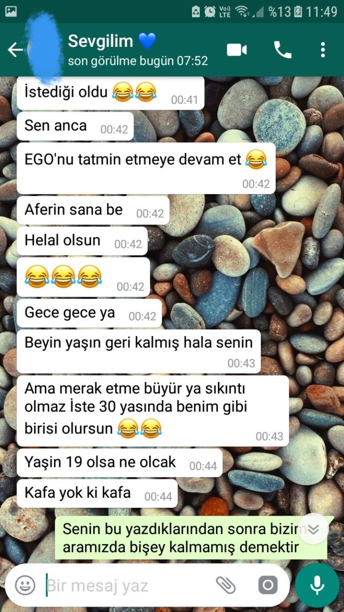 Sevgiliniz size bu şekil konuşsa ne düşünürsünüz ne yaparsınız?