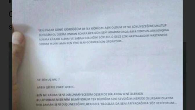 Sevdigim kiza papatya ile bu notu yolluyacagim?