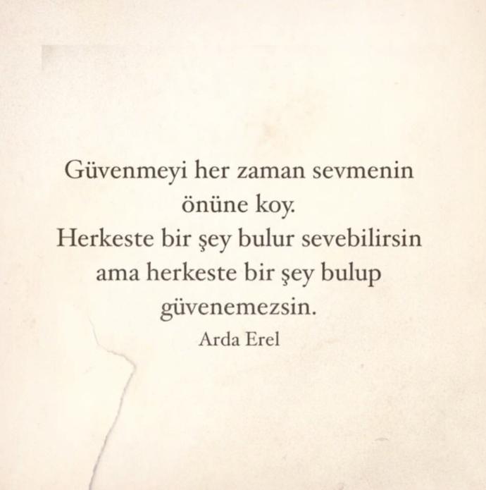‘Güven sevgiden daha önemlidir’ sözüne katılıyor musunuz?