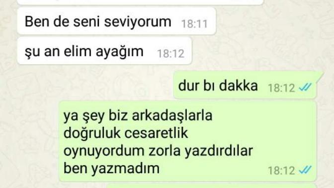 Kıza seni seviyorum yazdım. YARDIM?