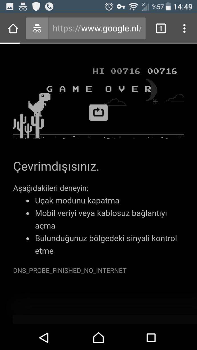 Google Chrome gizlenen eylenceli oyun?