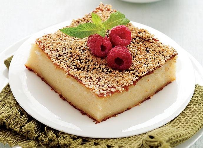 sütlü irmik tatlısı