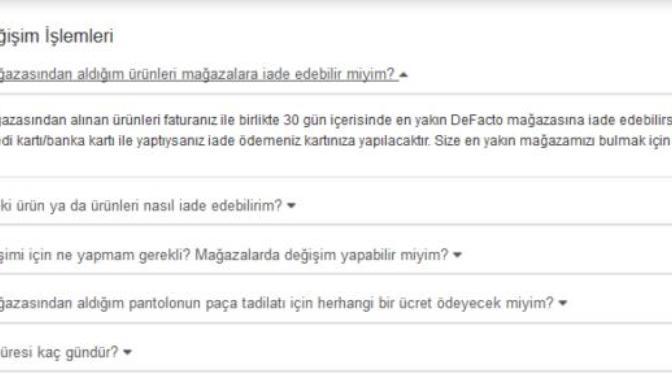 İnternetten alınan ürün mağazadan iade edilir mi?