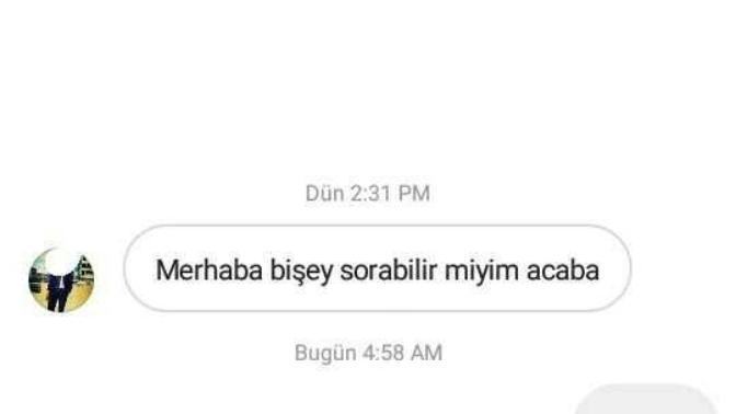 Bu nasıl tanışma mesajı😂?