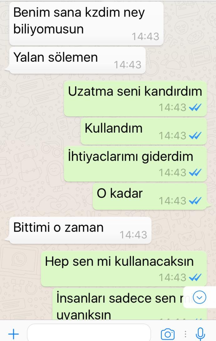 Param var diye kandırdım cinsellik yaşadım bıraktım sizce nasıl olmuştur ?