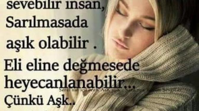 Dokunma'dan sevebilmek, sevgiler'in en yücesi değil midir?