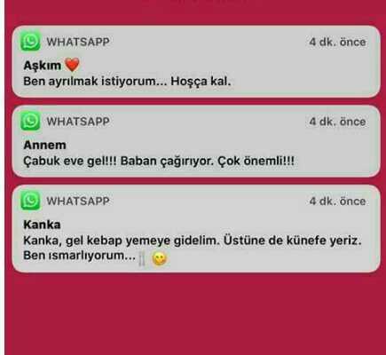 Önce hangi mesajı cevaplarsiniz?