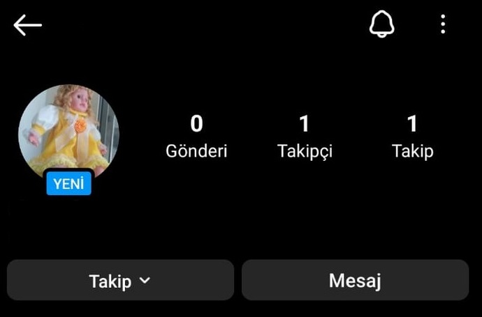 Instagram Mesajlarda Yeni Hesap Yazısı Nedir?