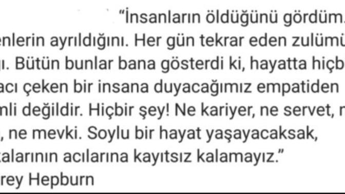 İnsanların acılarına ortak olur musunuz? Onların acılarını hissedebilir misiniz?
