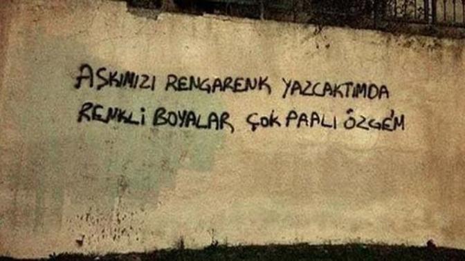 Önünüzde bir duvar elinizde sprey olsa ne yazardınız?