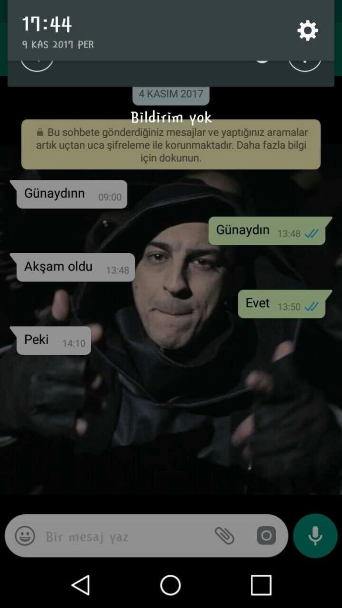 WhatsApp duvar kağıdınızda ne var?