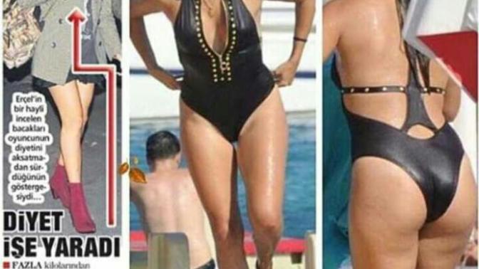 Hande Erçel in vücudu yaşına göre daha mı yaşlı görünüyo ?