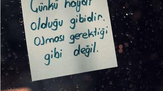 Çünkü hayat olduğu gibidir, olması gerektiği gibi değil. Peki siz, "Her şey tam da olması gerektiği gibi" diyebiliyor musunuz?