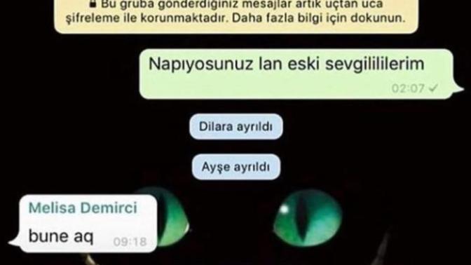 Eski sevgililerimi whatsapp grubunda topladım ama hepsi gruptan çıkıp engelledi neden?