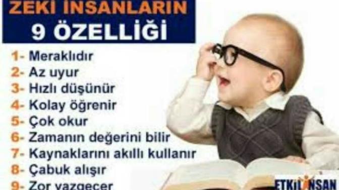 "Zeki insan" kime diyosunuz ve sizce zeki insanda olması gereken özellikler hangileridir?