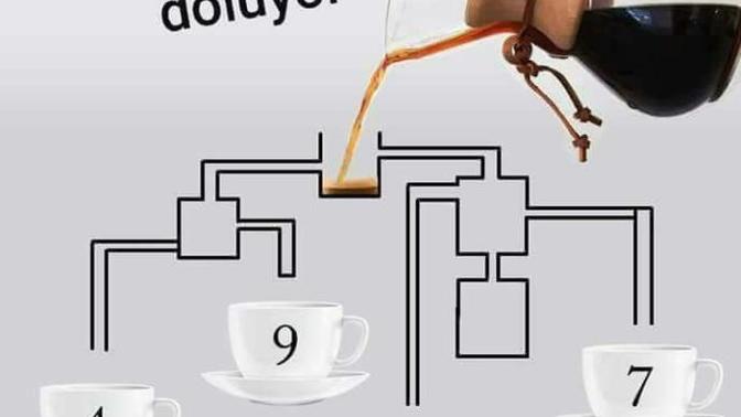 İlk hangisine çay doluyor. Bilene eig?