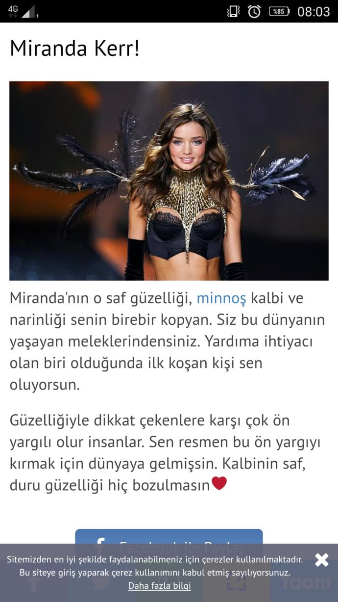 Günadyınnn :) Kızlar, Hangi Victoria's Secret Mankenisin?