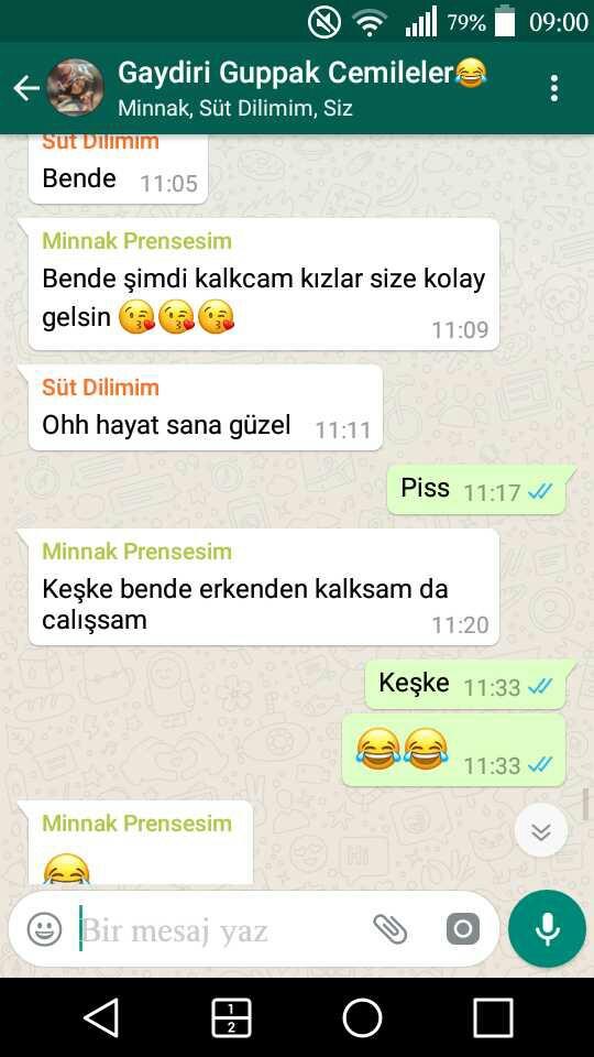 WhatsApp Grup’larınızın adları nedir?