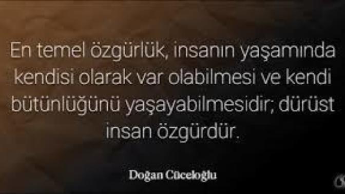 "Dürüst insan özgürdür!" 
 Kendine karşı dürüst olmayan biri, başkasına karşı dürüst olabilir mi?