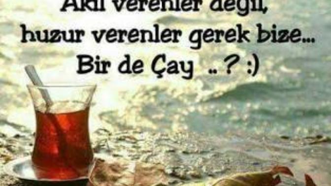 Akıl verenler lazım değil huzur veren lazım dediniz mi hiç?