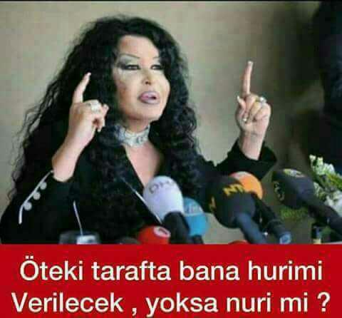 Öbür tarafta Bülent Ersoy'a huri mi verilecek nuri mi 😂??