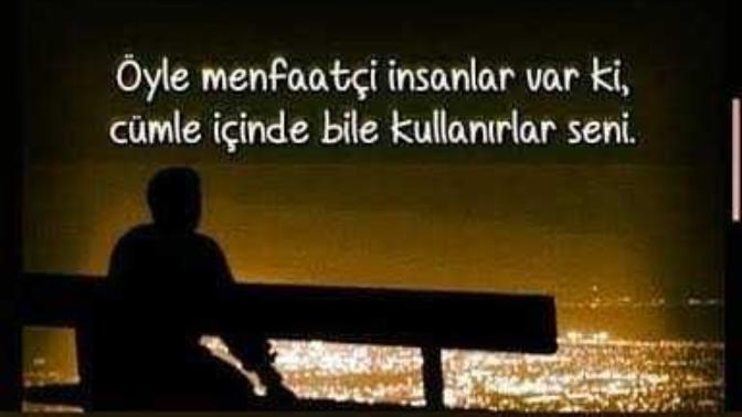 Menfaatçi insanlar?