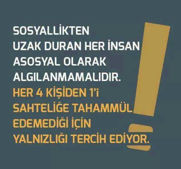 Asosyal misin yoksa sadece samimiyetsiz insanlardan kendini soyutlayan birisi mi??