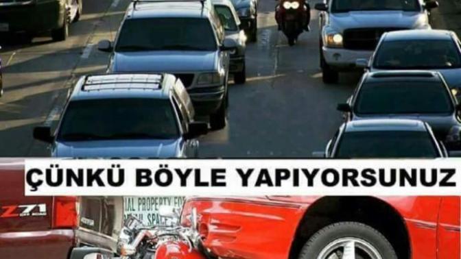 Ağa biri söylesin motosiklet şeridin neresinden gitmeli😂?