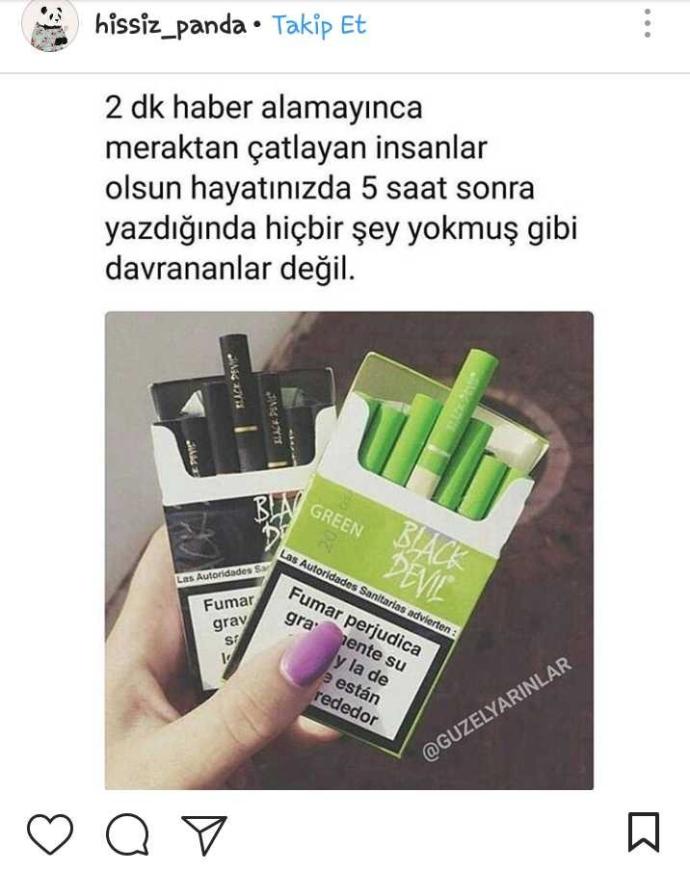 Ohaaa sigaranın güzelliğine bakar mısınız?