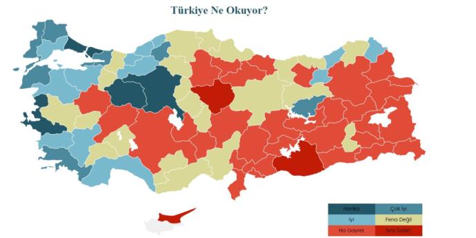 Türkiye'nin en çok ve en az okuyan illeri açıklandı! Okuma alışkanlığı illere göre değişiklik gösterebilir mi?
