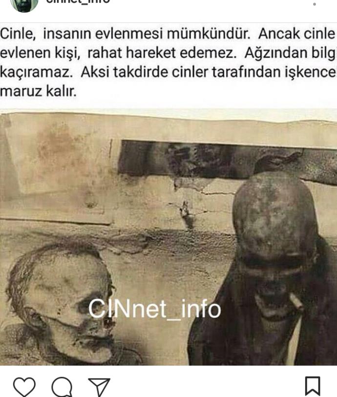 Cinlerle evlenen ask yasayan  var mı  ?