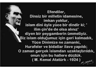 Neden Ataturku seven birine 'putperest-dinsiz', Muslumanligi savunan birine 'arablasmis-yobaz' gozuyle bakilyo?