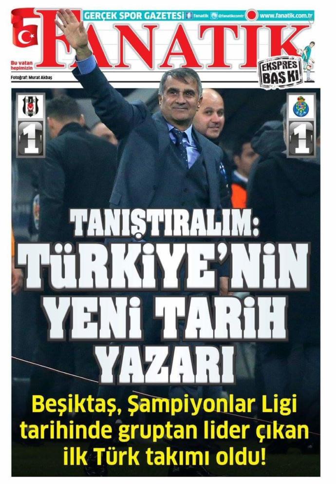 Siz hiç şampiyonlar ligini lider bitiren Türk takımı gördünüz mü?