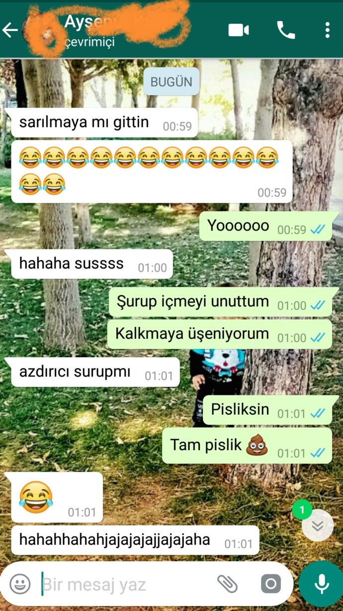 Şurup içmek denilince sizinde aklınıza azdırıcı şurup mu geliyo?
