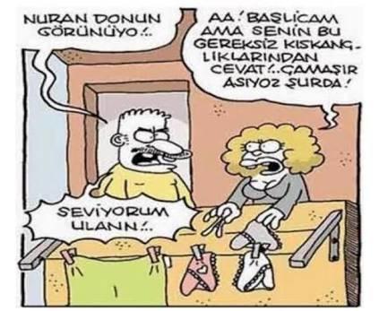 Eşiniz çamaşır asmasını bilmese kıskanır mısınız😀?