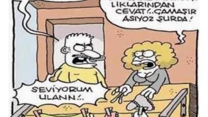 Eşiniz çamaşır asmasını bilmese kıskanır mısınız?