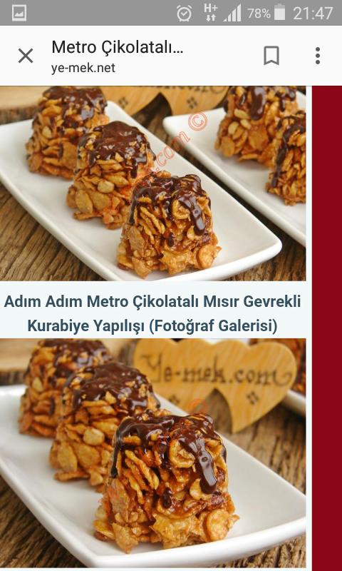 Metro cikolatali mısır gevrekli kurabiyeler. Arkadaşlar bundan yaptım sert oldu taşla demir. Kalıplarını büyük aldım ondan mi?
